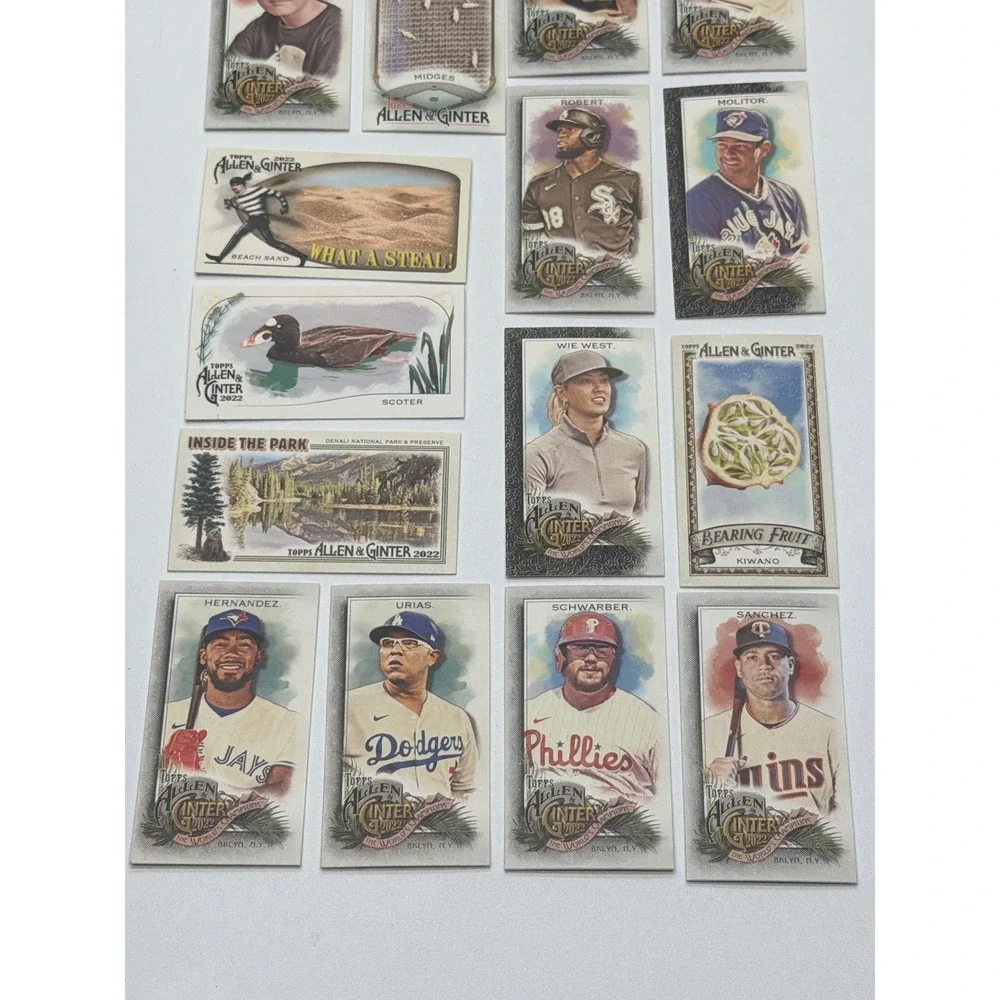 2022 Topps Allen & Ginter Baseball Card Lot 20ct Sandberg Robinson‎ Schwarber SP